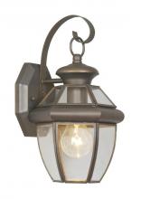  2051-07 - 1 Light Bronze Outdoor Wall Lantern